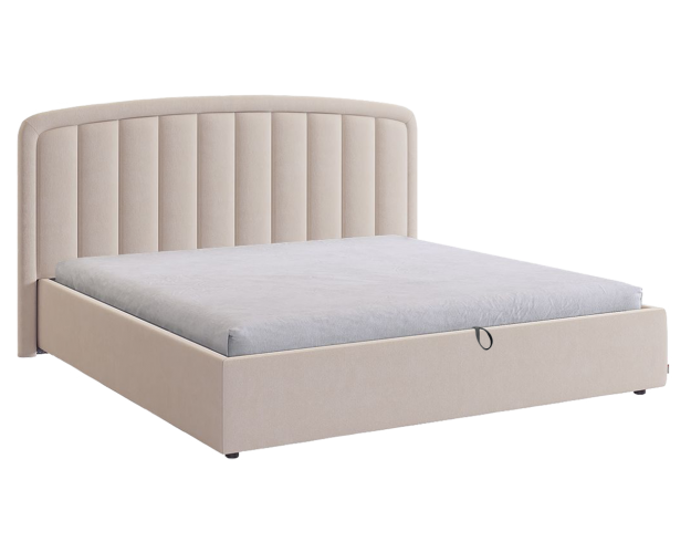 Кровать с подъемным механизмом 1800 Сиена 2 крем (велюр) Кровать с подъемным механизмом 1800 Сиена 2 крем (велюр)