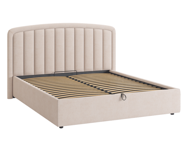 Кровать с подъемным механизмом 1800 Сиена 2 крем (велюр) Кровать с подъемным механизмом 1800 Сиена 2 крем (велюр)