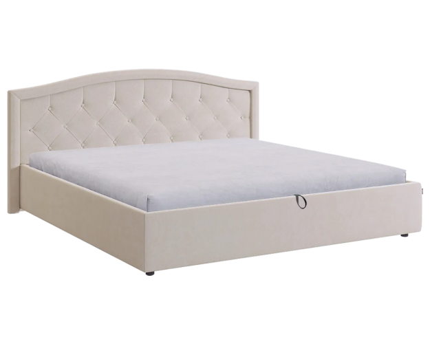 Кровать с подъемным механизмом 1800 Верона 2 крем (велюр) Кровать с подъемным механизмом 1800 Верона 2 крем (велюр)