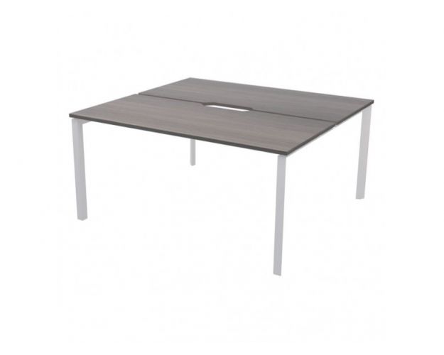 Бенч двойной на 2 рабочих места на металлокаркасе НТМП.П.Б2-120 Лиственница/Белый Бенч двойной на 2 рабочих места на металлокаркасе НТМП.П.Б2-120 Лиственница/Белый