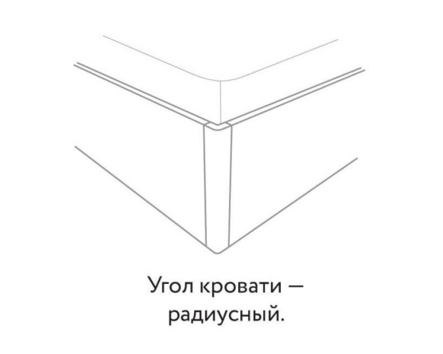 Кровать с настилом 1600 Милана гаскон пайн / белый лофт